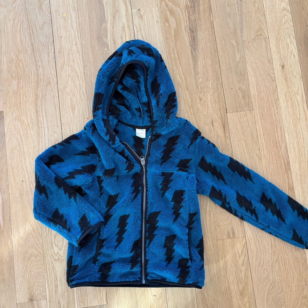 Hanna Andersson fleece zipper hoodie size 6-7